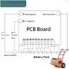 36V Batterie Schutz BMS PCB Board für 10 Packs Li-ion Cell Max 40A Balanced