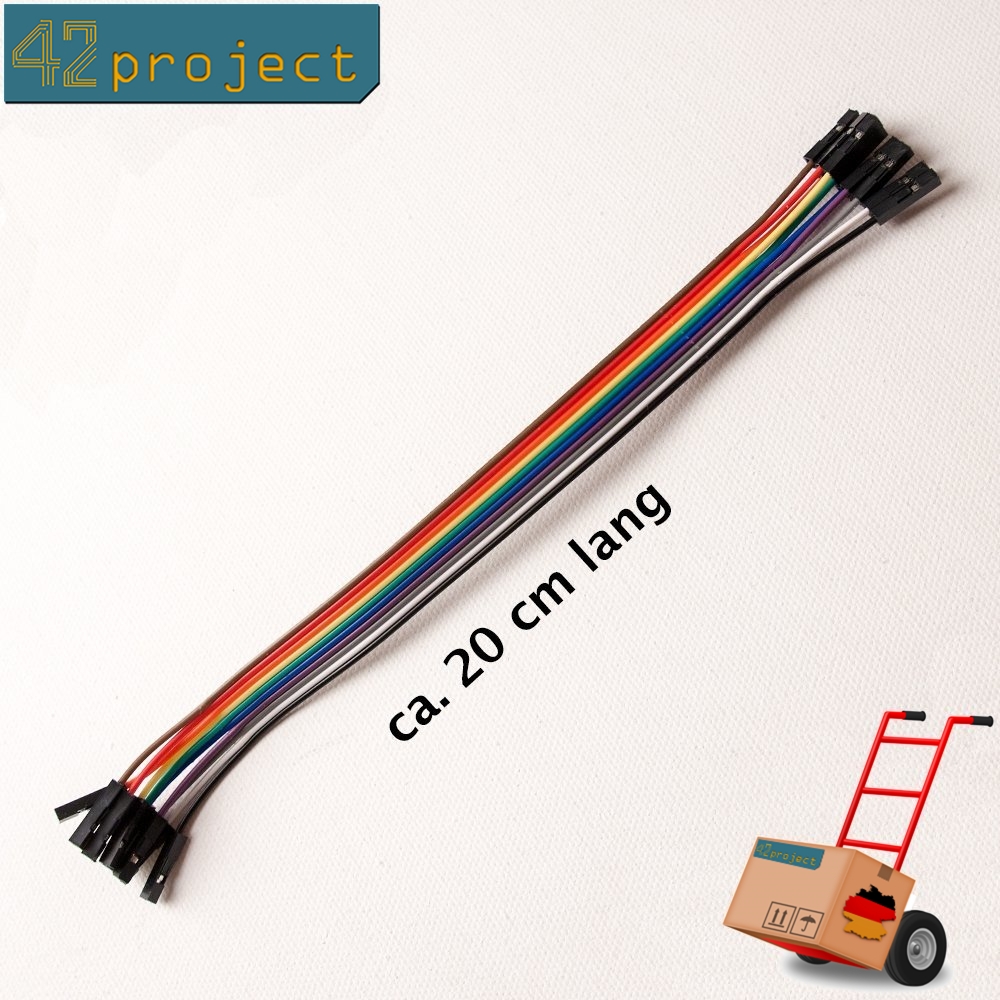 20cm Jumper Cable/Dupont Cable/Connector Bridge W-W; for example Arduino & Breadboard