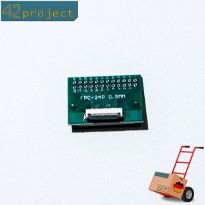 Folienkabel Displaykabel FFC FPC 24-pin 0,5 mm & 1,0 mm zu DIP-24 Adapter FPC24
