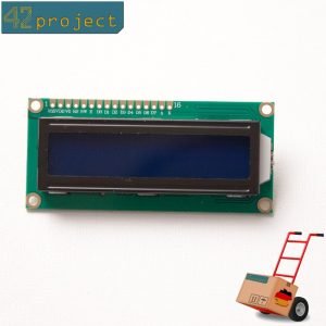 LCD Display HD44780 1602 Zeichen 16x2 Modul Blau für Arduino, Pi, AVR, STM32