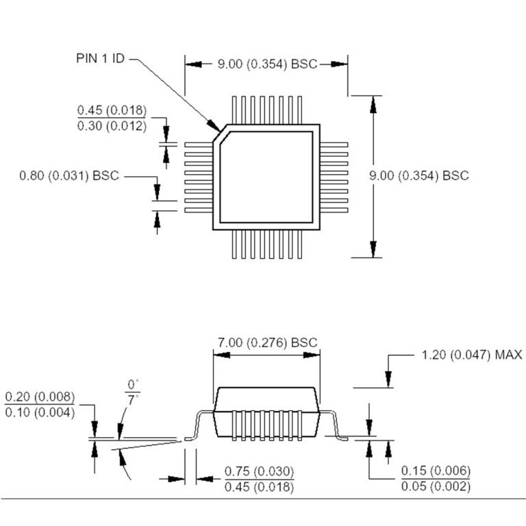 ICSockel ProgrammierAdapter SMD TQFP32 QFP32 LQFP32 0,8mm auf DIP32 2