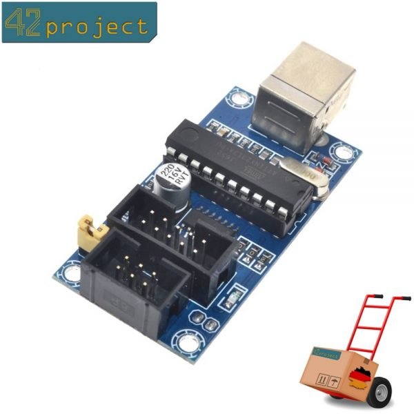 USB Tiny ISP Programmer mit Kable 6/10pin für AVR ATMEGA Arduino ...