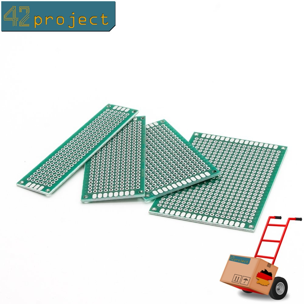 5X Lochrasterplatte Leiterplatte Streifenraster Platine PCB Board Prototypen 