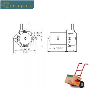 Produktbild von DC 6V Peristaltikpumpe – Mikro-Schlauchpumpe, 0–150 Ml/min, Starke Saugkraft, Für Labor & Pharmazie (Schlauch 3 X 5 Mm)