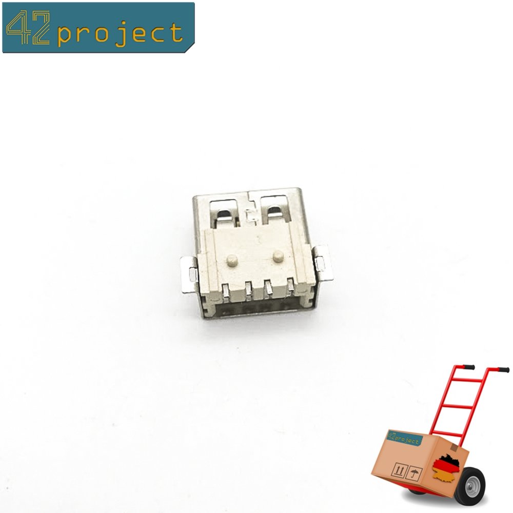 USB Buchse Typ A (4-polig) 90° abgewinkelt USB 2.0 Einbaubuchse SMD SMT  Montage